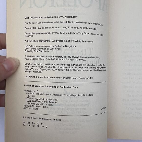 Left Behind Series Paperback Book 5 Apollyon by Tim LaHaye and Jerry B Jenkins - Picture 3 of 5